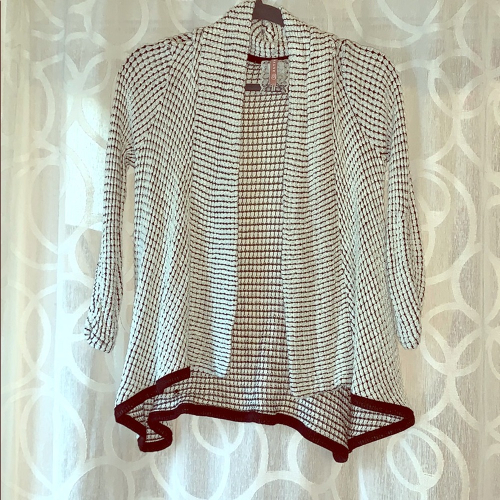 Black and white sweater